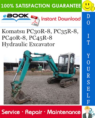 Komatsu service pc30r 8 pc35r 8 pc40r 8 pc45r 8 shop manual excavator repair book. - Izuzu 4jh1 tc engine management system operation diagnosis manual.
