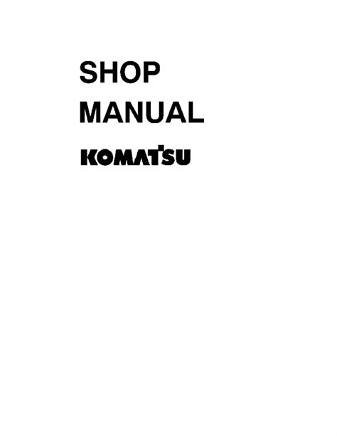 Komatsu service wa250 3l shop manual wheel loader workshop repair book. - The unbelievable truth a guide to finding peace.
