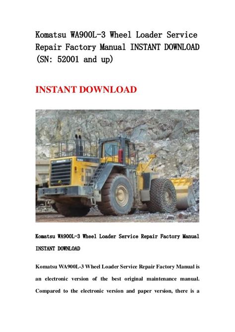 Komatsu wa1200 3 wa 1200 avance wheel loader service repair workshop manual. - ¿quieres hacer el favor de callarte, por favor?.