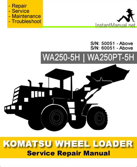 Komatsu wa250 5h wa250pt 5h shop manual. - Ford f250 diesel manual de reparacion.
