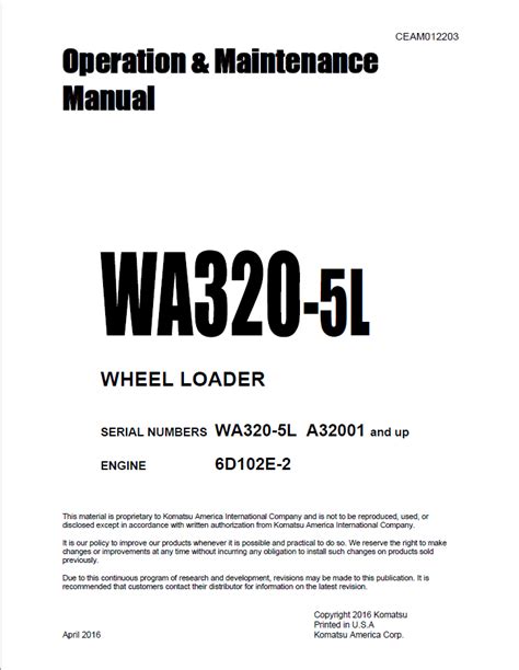 Komatsu wa320 5l wheel loader service repair manual operation maintenance manual download. - Modern physical organic chemistry solution manual.