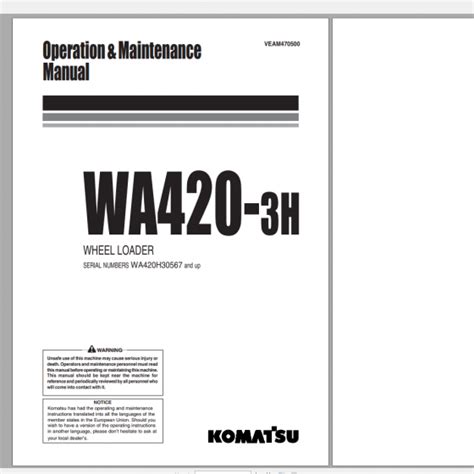 Komatsu wa420 3h wheel loader operation maintenance manual. - Seiko quartz chronograph sports 100 manual.