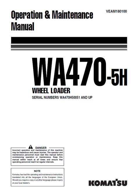 Komatsu wa470 5 wheel loader parts manual download. - Karcher hds series pressure washers instruction operation parts manual.