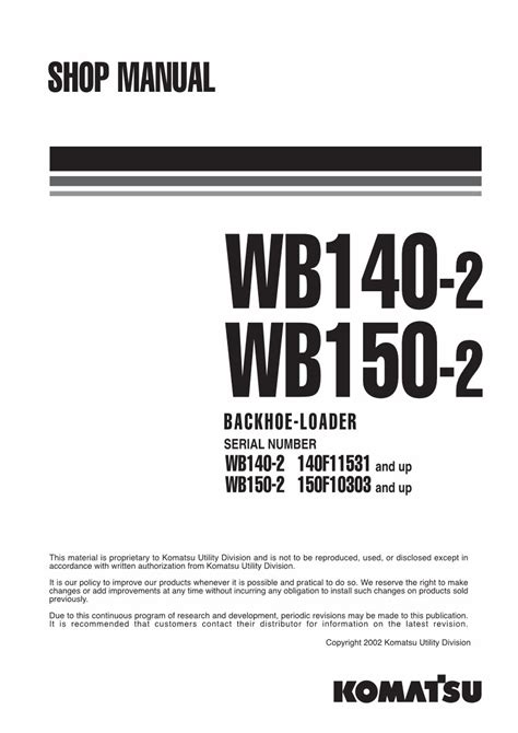 Komatsu wb140 2 wb150 2 backhoe loader service shop repair manual. - The complete guide to option pricing formulas free download.
