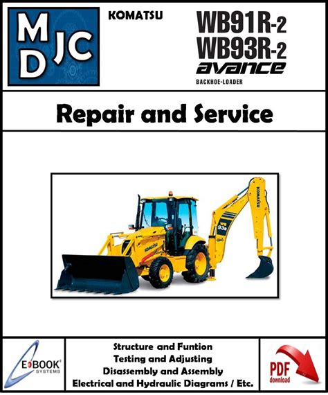 Komatsu wb91r 2 wb93r 2 operation and maintenance manual. - Manuale di soluzione per ingegneria dei serbatoi h.