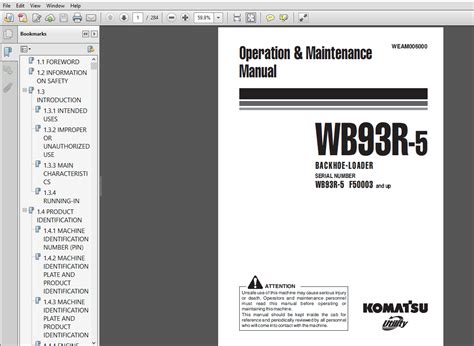 Komatsu wb93r 5 backhoe loader operation maintenance manual. - Manual de reparación de servicio de skoda fabia ii.