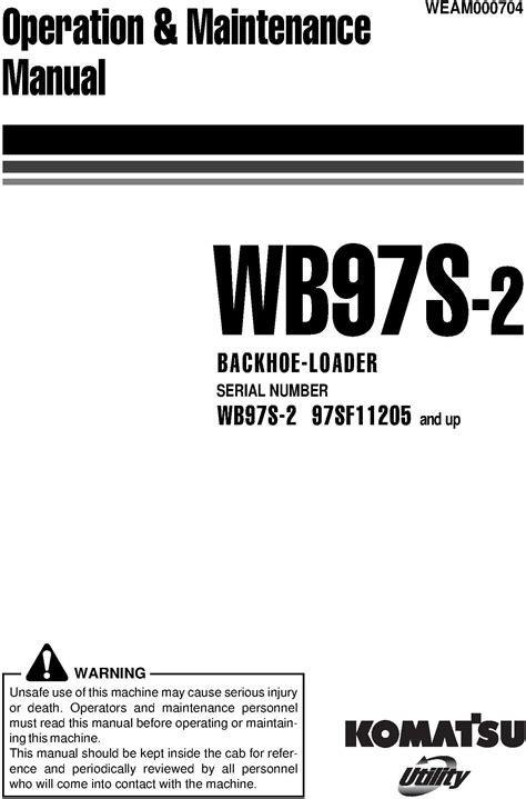 Komatsu wb97s 2 backhoe loader operation maintenance manual sn 97sf11205 and up. - Sony dslr a350 reflex camera service manual.