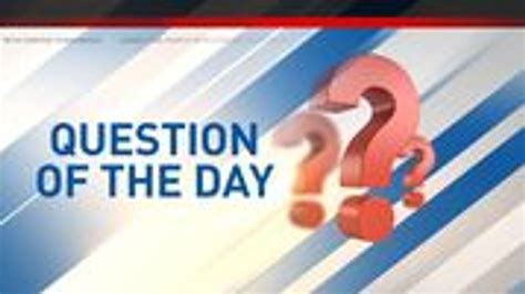 Komo news question. "QUESTION OF THE DAY: Only 15% of kids entering college today still do this. What?" 