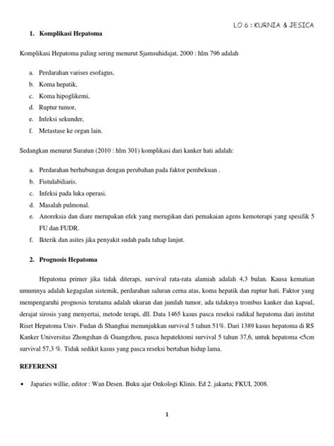 Komplikasi Hepatoma PDF - Scribd