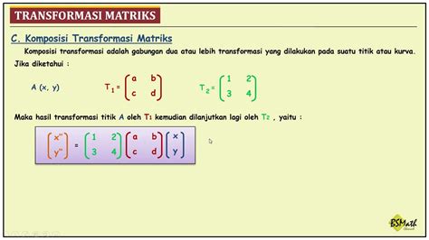 Komposisi transformasi dengan matriks 【αкጵсурοվኽшэц】