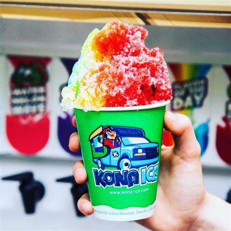 Kona shaved ice. The premier brand for shaved ice in the U.S. is Kona Ice, a fast-growing brand that has reinvented the traditional ice cream truck, offering these great delights … 