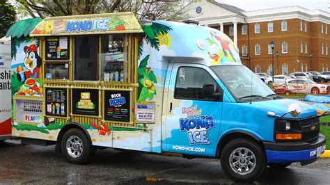 Konaice - Our flavor company, Kreations Flavoring, allows us to create proprietary and branded flavors for our Kona Ice trucks. Devising our own flavors was a huge step in distinguishing our product from the typical snow cone. We don’t have to rely on any of the standard tastes – no banana for us, we have Monkey Business!