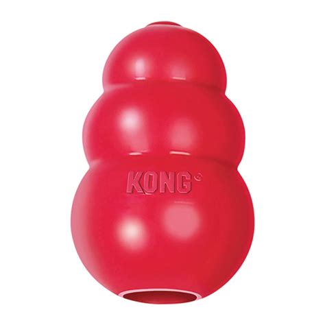 Kongs. Large Dogs (Up to 65 lbs): The KONG Extreme black rubber toy is 2.75" by 4"; it helps satisfy dogs' instinctual needs while providing mental stimulation and encouraging healthy play 