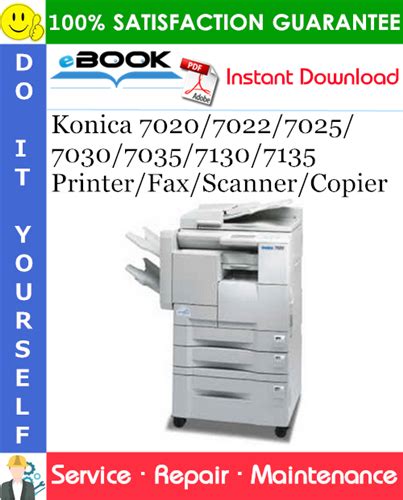 Konica 7020 7022 7025 7030 7035 7130 7135 printer fax scanner copier service repair manual parts catalog. - Mercedes benz repair manual clk 320.djvu.