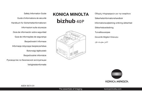 Konica minolta bizhub 40p user manual. - Valor anadido (manuales practicos de gestion de empresas).