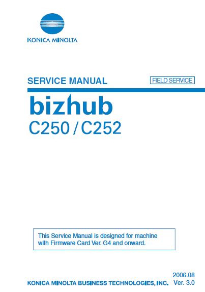 Konica minolta c252 service error code manual. - La biblia doolin para el tecnico reparador.
