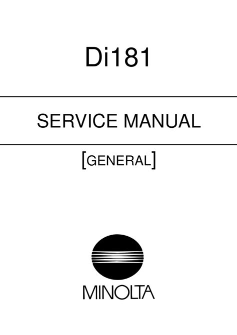 Konica minolta di181 service repair manual. - Briggs and stratton lawn chief manual.