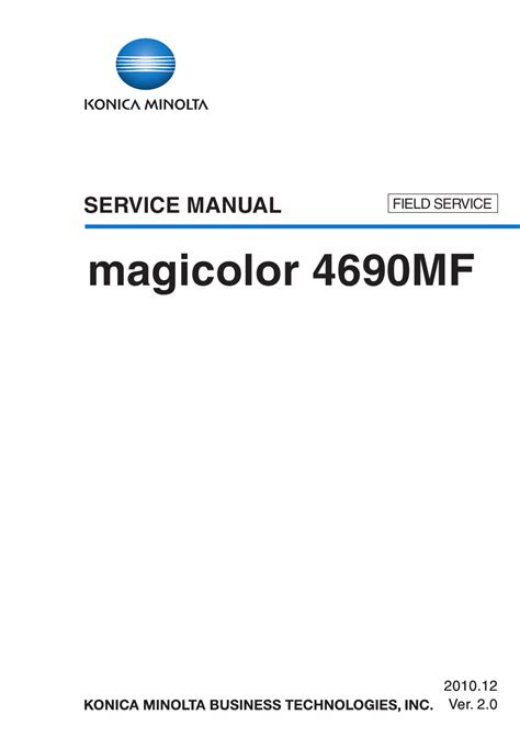 Konica minolta magicolor 4690mf field service manual. - Triumph roadster manualmotorola triumph reset manuale.