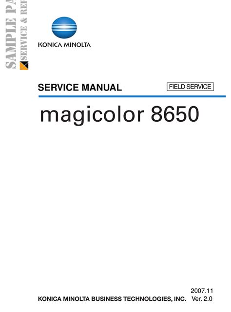 Konica minolta magicolor 8650 service repair manual download. - Geschichte der juden in weingarten (baden).