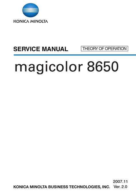 Konica minolta magicolor 8650 service repair manual. - Manuale per stampante canon pixma ip3000.
