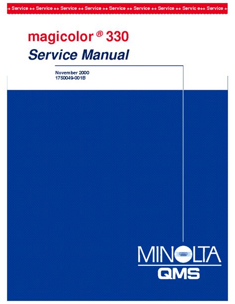 Konica minolta qms magicolor 330 series service repair manual. - Electromagnetics engineering handbook by paul r p hoole.