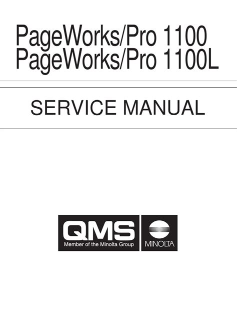 Konica minolta qms pageworks pro 1100 pageworks pro 1100l service repair manual. - La isla de los perros (isle of dogs, spanish edition).