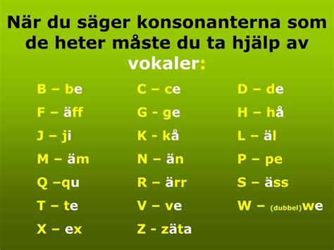 Konsonanter och vokaler