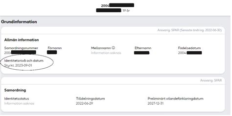 Kontrollera samordningsnummer