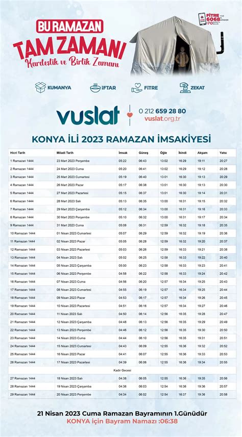 Konya iftar vakti 2021