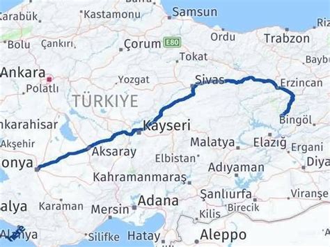 Konya ile Tunceli Km Yakıt HesaplamaKonya - Tunceli arası 820 kilometre'dir.