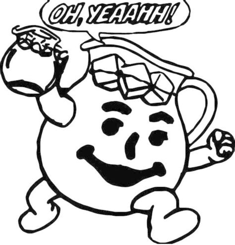 Kool Aid Man Coloring Pages Learning How to Read
