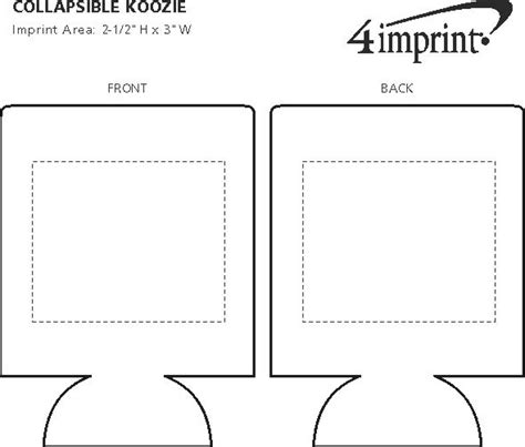 Koozie Template For Sublimation