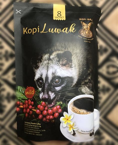 Kopi luwak. Kopi luwak coffee is a unique and rare coffee variety produced from beans that have been eaten and passed through the digestive system of a civet, which imparts a distinct flavor profile and aroma to the coffee. The production process of civet coffee is labor-intensive, involving the collection of beans from civet droppings, cleaning ... 