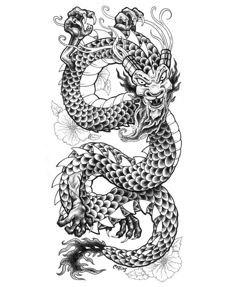 Korean Dragon Drawing