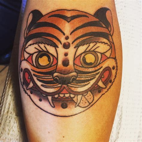 Korean Folk Art X Traditional American Tattoo Art by Kyle Adani
