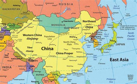Tibet. Meiji Restoration. Brought about the modernization of japan. The poplulation of China is ___ than the population of hte United States. Larger. A majority of East Asian people live in ___ ____. Big Cities. The Korean Peninsula …. 