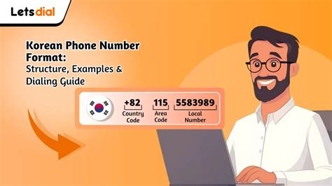 Korean phone numbers example.  Call South Korea correctly.  International call ...