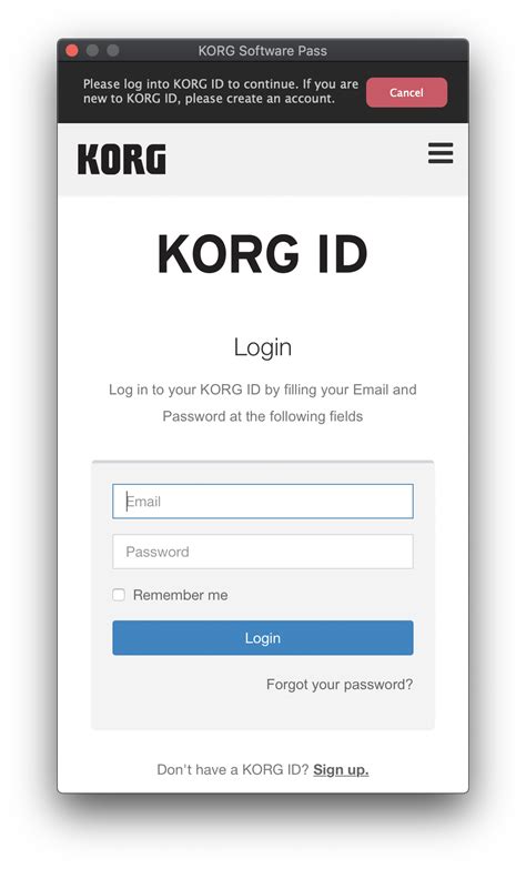 Korg software.  Installing the Korg Collection software on your existing or new compu...