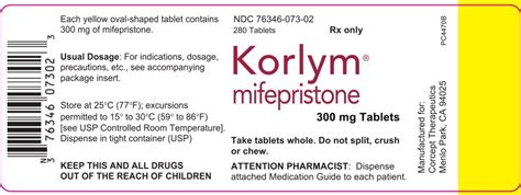 Korlym Dosage Guide - Drugs.com