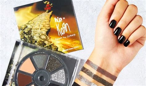 Korn makeup palette. On Tuesday, HipDot released its latest version of music-themed beauty, with two eyeshadow palettes shaped like CDs for the rock bands Evanescence and Korn. “Music and makeup are the perfect … 