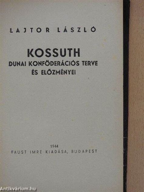 Kossuth dunai konföderációs terve és elözményei. - Attachment handbook for foster care and adoption.