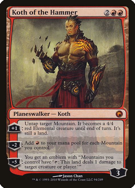 Koth of the Hammer - Foil - Scars of Mirrodin - Magic the Gathering MTG ...