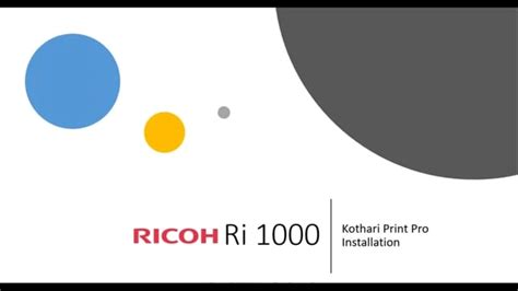 Kothari Print Pro Software Installation - Ricoh DTG