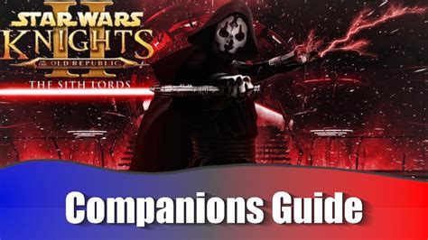 Kotor 2 companion guide. Things To Know About Kotor 2 companion guide. 