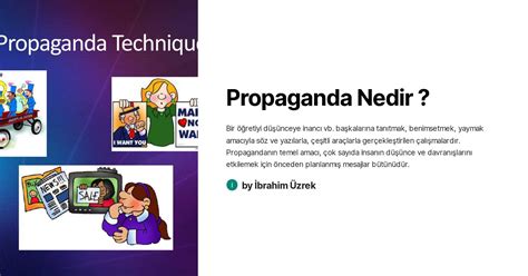 Kotu propaganda Nedir.