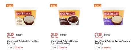 Kozy Shack Pudding Tubs Just $1.24 at ShopRite - Living Rich With Coupons…