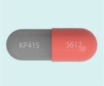 "KP415 5612 Capsule-shape" Pill Images. The following drug pill images match your search criteria. Search Results; Search Again; Results 1 - 1 of 1 for "KP415 5612 Capsule-shape" KP415 5612 Azstarys Strength dexmethylphenidate 10.4 mg / serdexmethylphenidate 52.3 mg Imprint KP415 5612 Color Gray / Orange. 