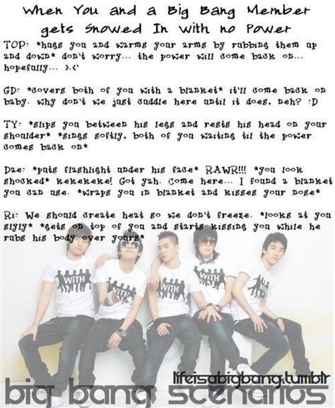 Kpop cheating scenarios.  Big Bang 10.  B1A4 2.  Sistar 9.  EXO 4.  Your bo...