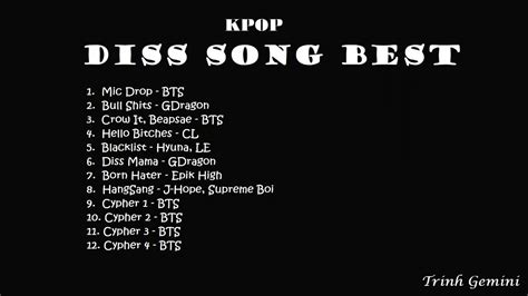 Kpop diss songs