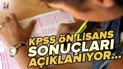 Kpss önlisans sonuçları ne zaman açıklanıyor